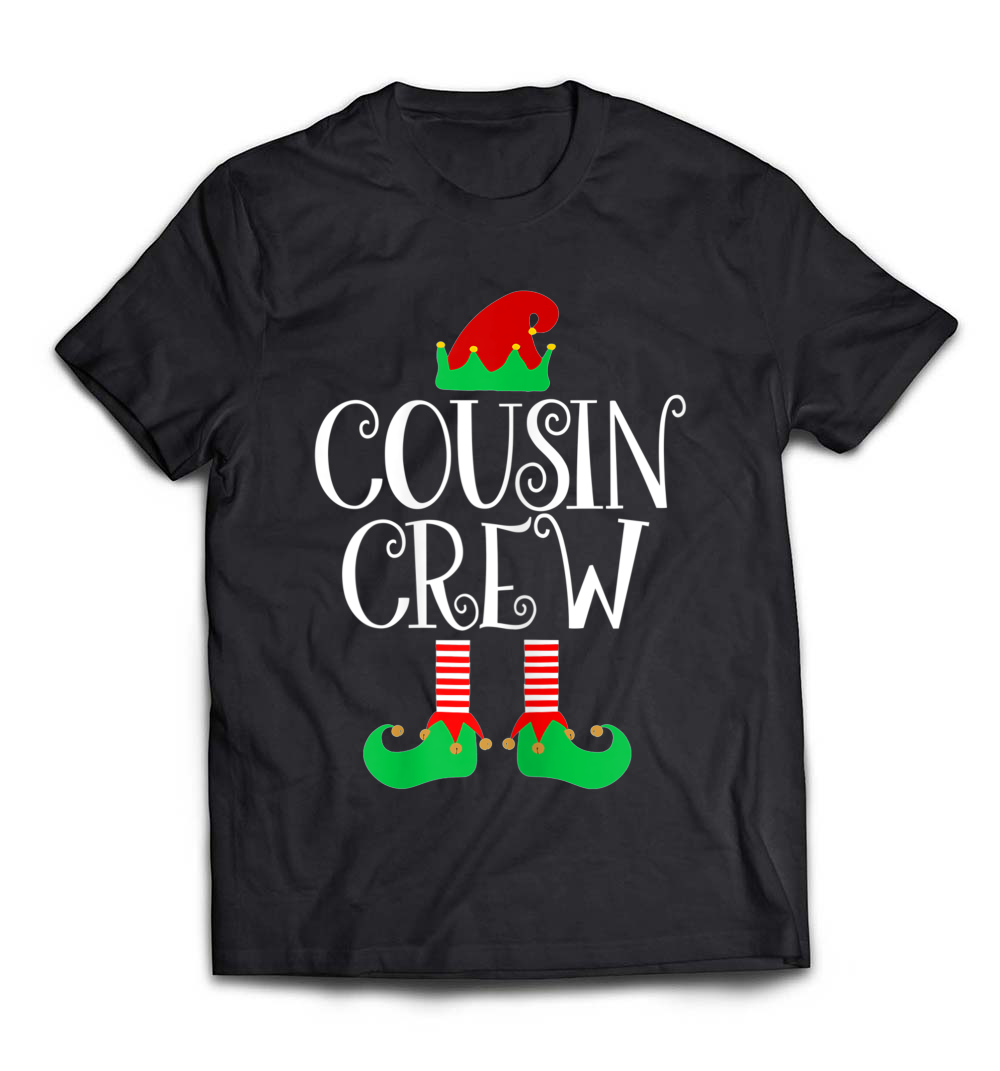 “Cousin Crew ELF T-shirt” – A Fun and Festive Family Matching Christmas Tee